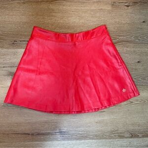 Red Faux Leather Skirt (Juicy Couture)